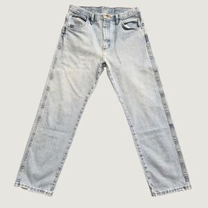 Legendary Gold Mens Light Wash Straight Leg Denim Jeans 33x30 87635SW Good Cond